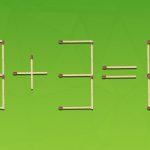 Πρέπει να μετακινήσετε 2 σπίρτα για να κάνετε την ισότητα