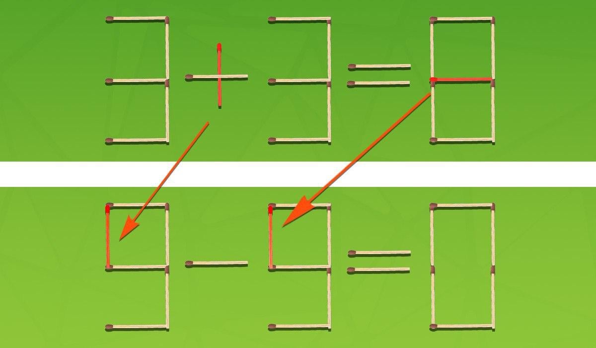 Αυτό δείχνει ποια αντιστοιχία και πού πρέπει να τη μετακινήσετε για να διορθώσετε την ισότητα.