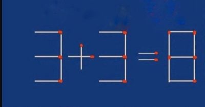 Ένα παιδικό παζλ με σπίρτα που δεν θα λύσουν όλοι οι ενήλικες