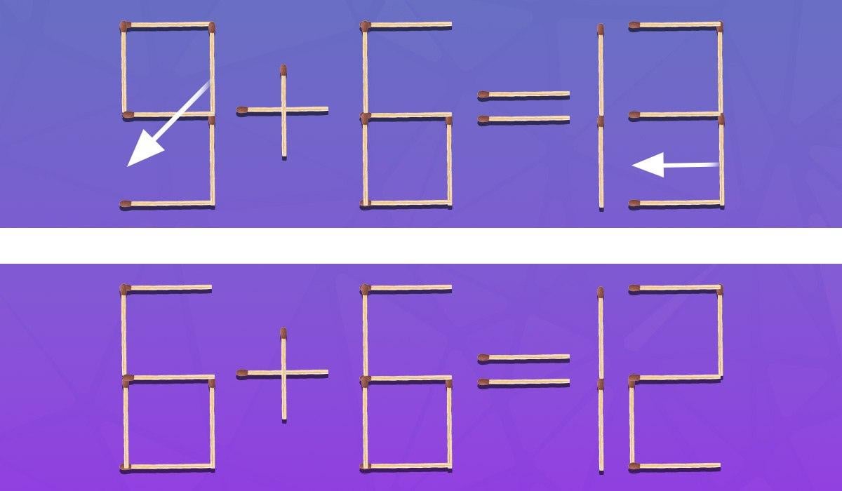 Μια πρόκληση για ιδιοφυΐες: πρέπει να σύρετε 2 σπίρτα για να κάνετε την ισότητα σωστή