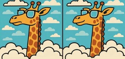 Τεστ IQ: βρείτε 3 διαφορές σε μια εικόνα μιας καμηλοπάρδαλης που φοράει γυαλιά σε 23 δευτερόλεπτα